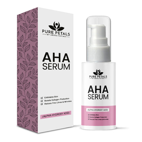 AHA (Alpha Hydroxy Acid) Serum - Exfoliates Dead Skin, Boosts Collagen Production, and Reduces Fine Lines & Wrinkles!