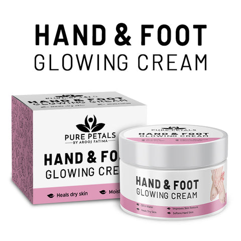 Hand & Foot Glowing CREAM 🦶✋ Formulated With Multi-Vitamins & Glowing Agents, Moisturizes, Soothes & Improves Skin Texture, Makes Skin Soft & Glowing