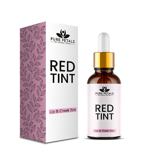 Reddish Lips & Cheek Tint – Pure Organic Liquid stain for lips, cheeks & eyelids – Give face fresh look Moisturize lips- 100% Organic Lip Stain